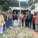 ललित कुटीर के प्रांगण में कांग्रेस पार्टी के 141वाँ स्थापना दिवसमनाया गया